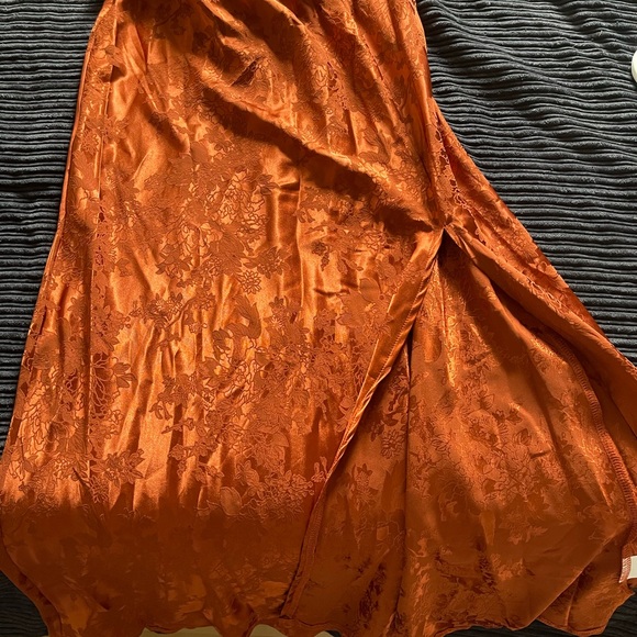 Princess Polly MIDI Skirt Rust - Picture 3 of 7
